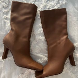 Oak & fort vegan leather brown boots 🐻🤎🧸